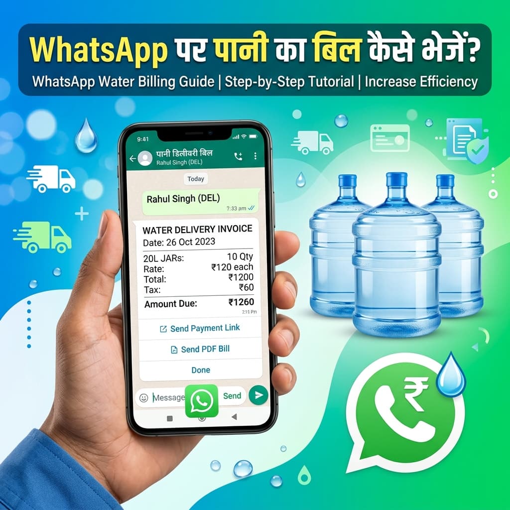 WhatsApp Pani Bill Kaise Bheje